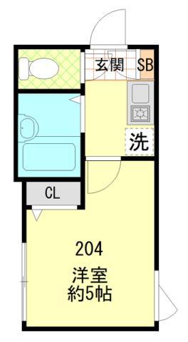 F-SQUARE(1K/2階)の間取り写真