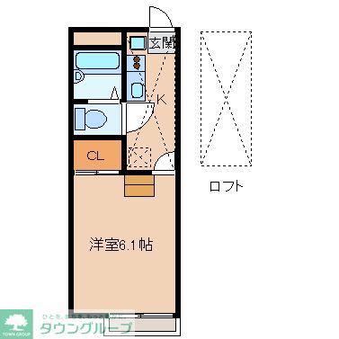 レオパレスラ・ボエム 17271(1K/1階)の間取り写真