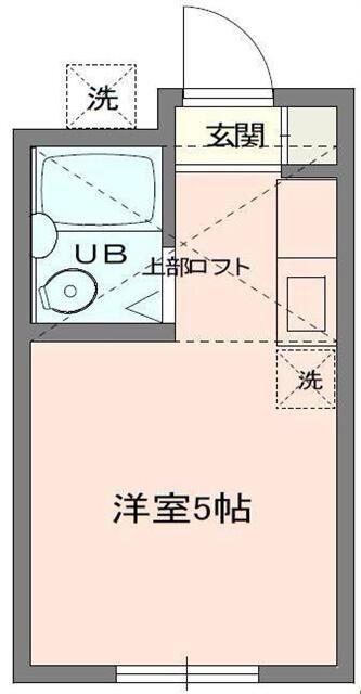 ジュネス相模原Ⅱ(ワンルーム/2階)の間取り写真