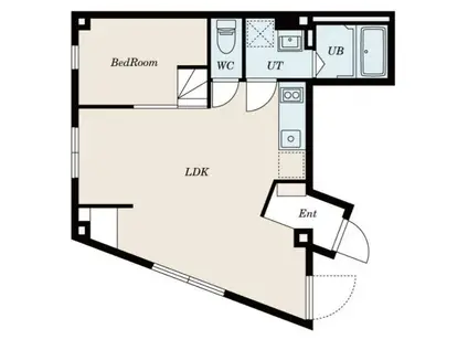 MAISON AUSTER(1LDK/1階)の間取り写真