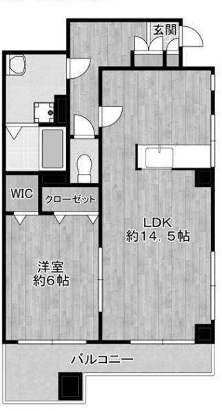 エクセレントシティ(1LDK/1階)の間取り写真