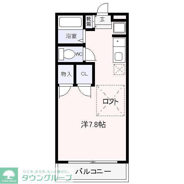 第一はなぶさ(1K/2階)の間取り写真