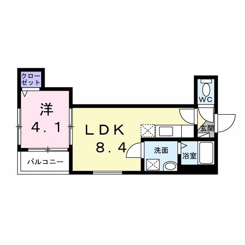 グラン シティ(1LDK/1階)の間取り写真