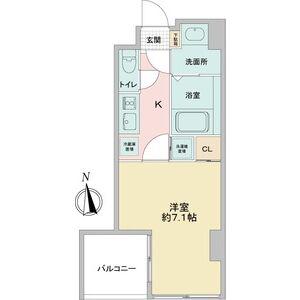 リエス鶴舞ウエスト TOWER(1K/8階)の間取り写真