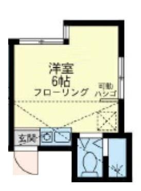 さくら元住吉(ワンルーム/1階)の間取り写真