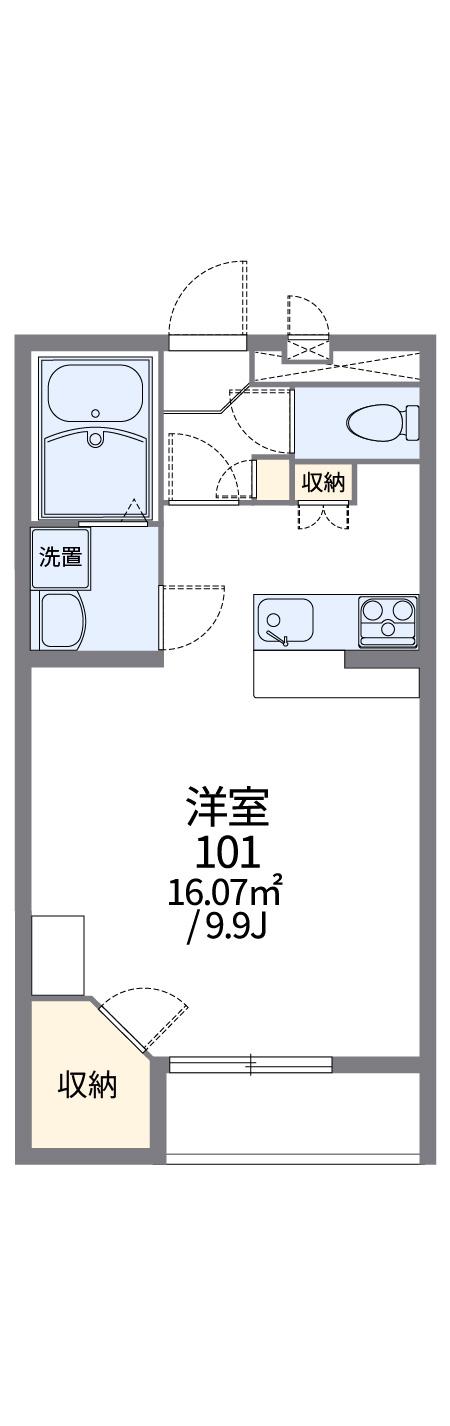 レオパレス沼南6(1K/2階)の間取り写真