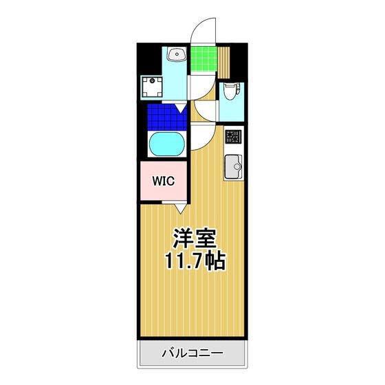 SQUARE琴平(ワンルーム/1階)の間取り写真