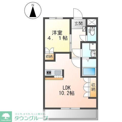 パイン・フィールド(1LDK/3階)の間取り写真