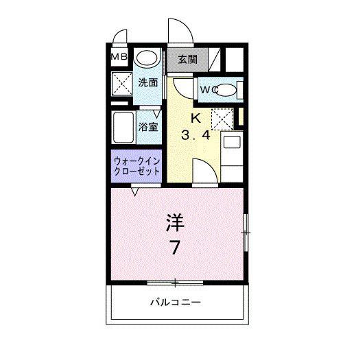 リッシュ(1K/2階)の間取り写真