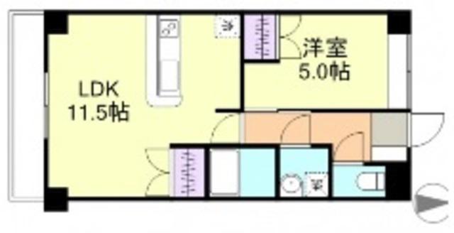ロイヤル藤II(1LDK/1階)の間取り写真