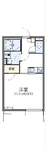 レオネクストマローネ(1K/1階)の間取り写真