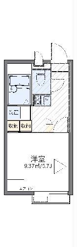 レオパレスベルウッド(1K/2階)の間取り写真