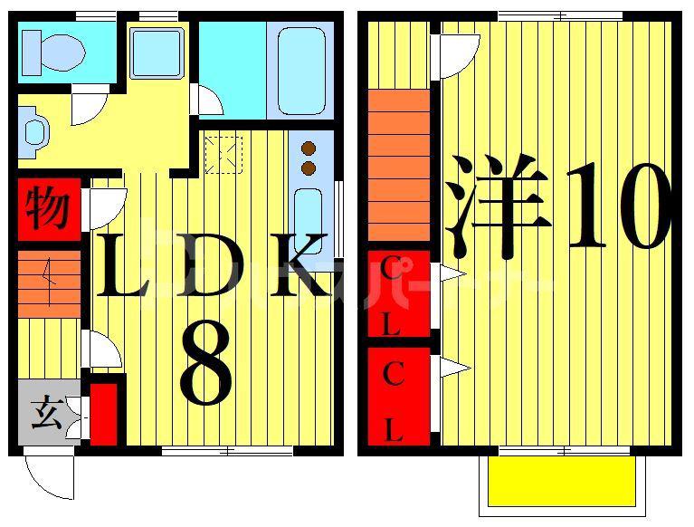 トリニティハウス(1LDK/1階)の間取り写真