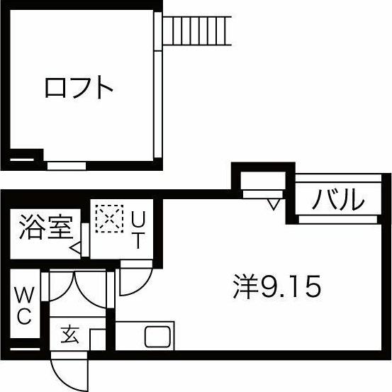 PATINA平安通(ワンルーム/2階)の間取り写真