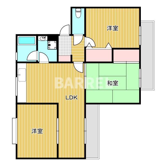シティコーポEY(3LDK/2階)の間取り写真