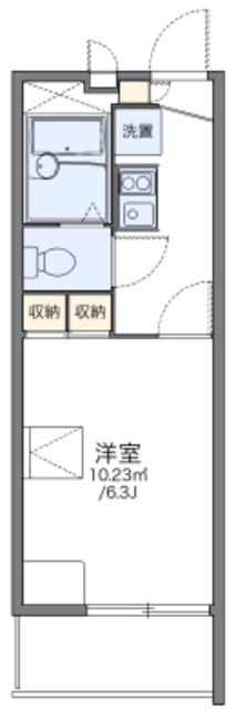 レオパレスさくら野(1K/3階)の間取り写真