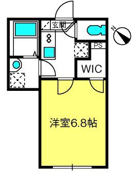 FLAT TERRACE MK(1K/3階)の間取り写真
