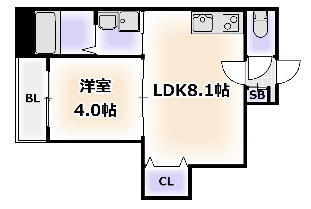 センチュリー昭和町(1LDK/2階)の間取り写真
