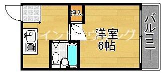 セラ天下茶屋(1K/6階)の間取り写真