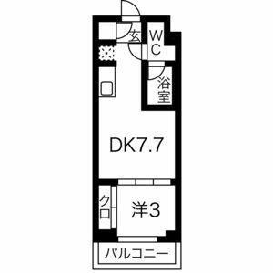 スパシエベルタ板橋本町(1DK/4階)の間取り写真
