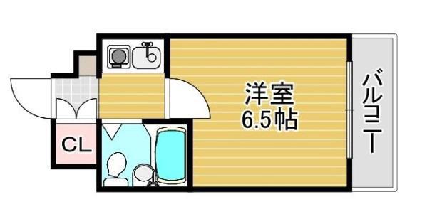 リバーサイド池(1K/3階)の間取り写真