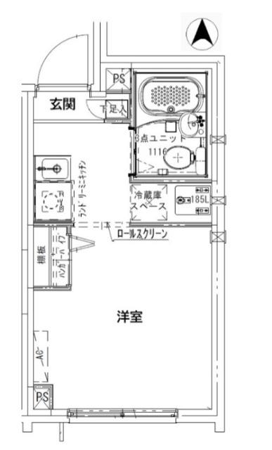 CREAL住吉II(ワンルーム/2階)の間取り写真
