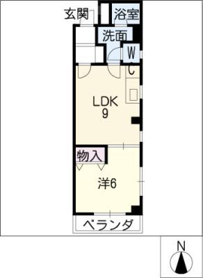 スカイベガ A棟(1LDK/1階)の間取り写真