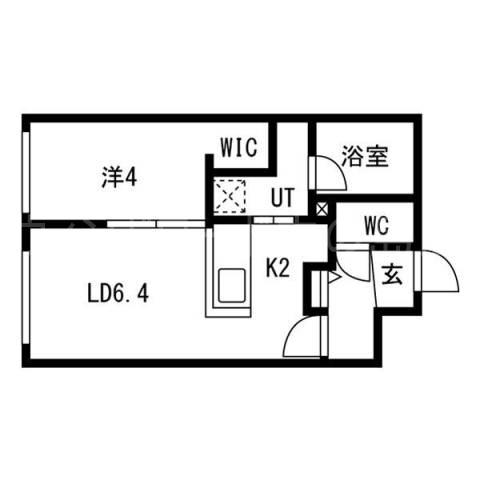 LA.BLOOM(1LDK/3階)の間取り写真