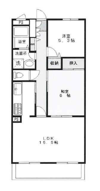 ファーストメゾン(2LDK/1階)の間取り写真