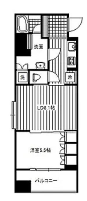 日神デュオステージときわ台(1LDK/6階)の間取り写真