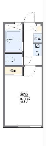 レオパレスエビデンスI(1K/2階)の間取り写真