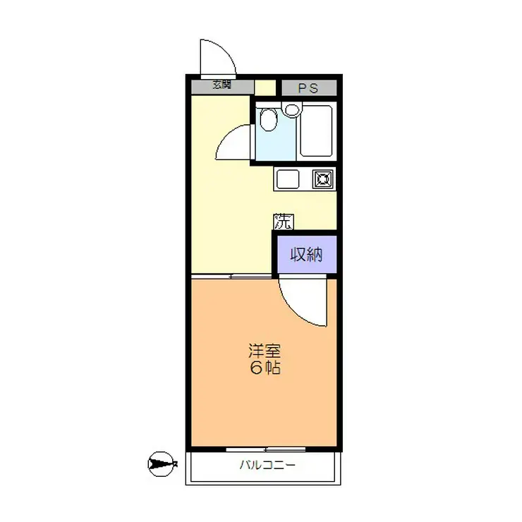 サンハイツ 子安 1階階 間取り