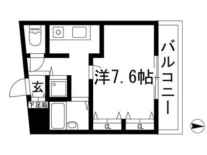 三和建設中山寺ビル(1K/3階)の間取り写真