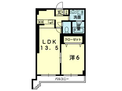 アルティーム参道(1LDK/3階)の間取り写真
