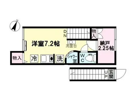 アイコート上井草(ワンルーム/2階)の間取り写真