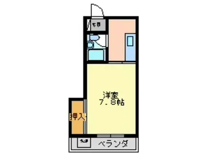五福アーバンステイツ(1K/2階)の間取り写真