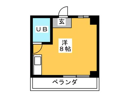 ハイツジュリアン(ワンルーム/3階)の間取り写真