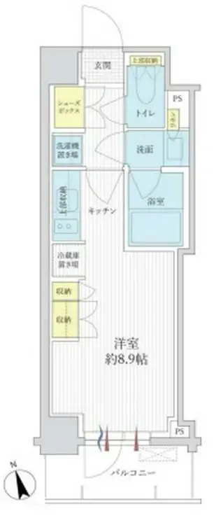 パークリュクス蒲田一丁目 2階階 間取り