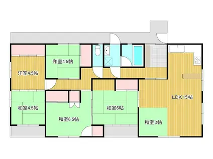 コーポ浅田(5LDK/3階)の間取り写真