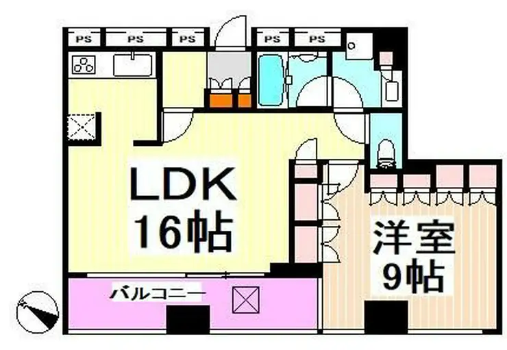 シティタワー新宿新都心 21階階 間取り