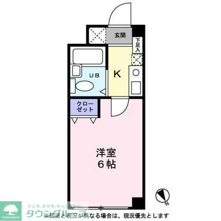 カムフォート新宿 3階階 間取り