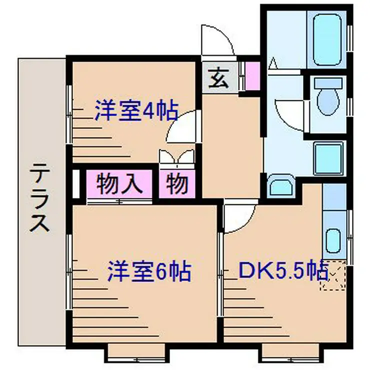 クレセントヒルズC棟 1階階 間取り