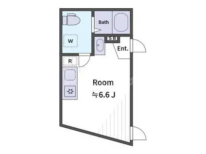 LIZ西日暮里(ワンルーム/4階)の間取り写真