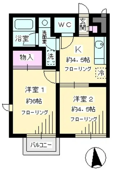 クレール桜ヶ丘 1階階 間取り
