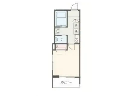 MELDIA小田急相模原II(1K/1階)の間取り写真