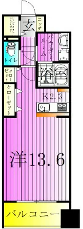 ロイヤルパークスシーサー南千住 5階階 間取り