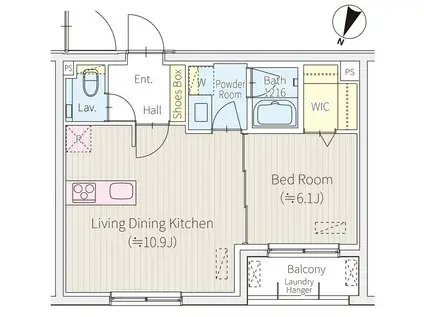 OP.ST.Mオーパス・セイント・エム(1LDK/2階)の間取り写真