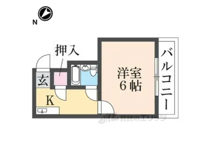 ハイツ和(1K/3階)の間取り写真