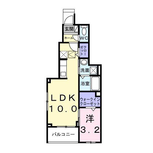 ＪＲ東海道本線 焼津駅 徒歩21分 3階建 築1年(1LDK/1階)の間取り写真