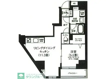 アイルプレミアム本駒込(1LDK/12階)の間取り写真